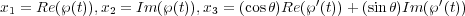                                   ′
x1 = Re(℘(t)),x2 = Im(℘(t)),x3 = Im(℘ (t))  