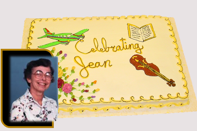 Celebrating Jean cake