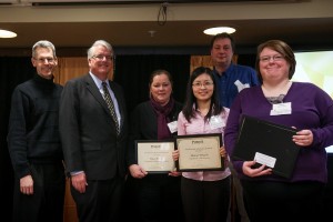 Professional Acheivement Award Recipients with Department Head and Dean of College of Science