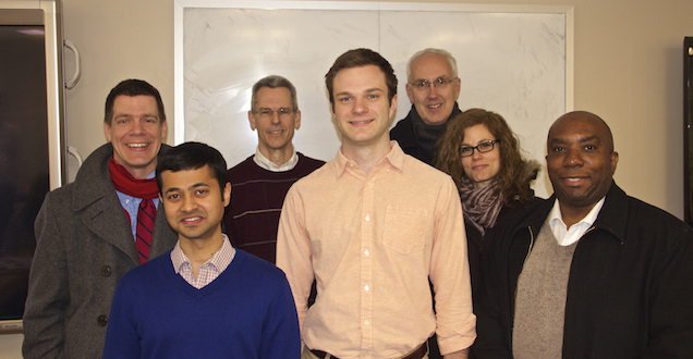 Steve Mussmann (2015 G.A. Ross Awardee) with various professors.