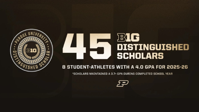 45 Boilermakers Recognized as Big Ten Distinguished Scholars