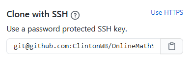 SSH Clone Button