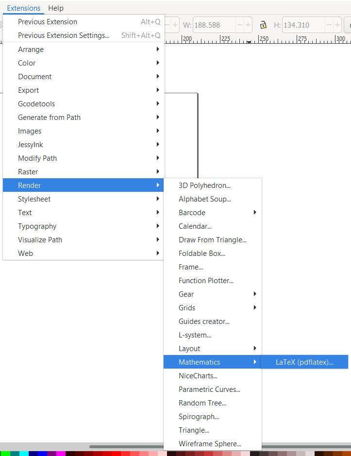 Latex Dialog Position