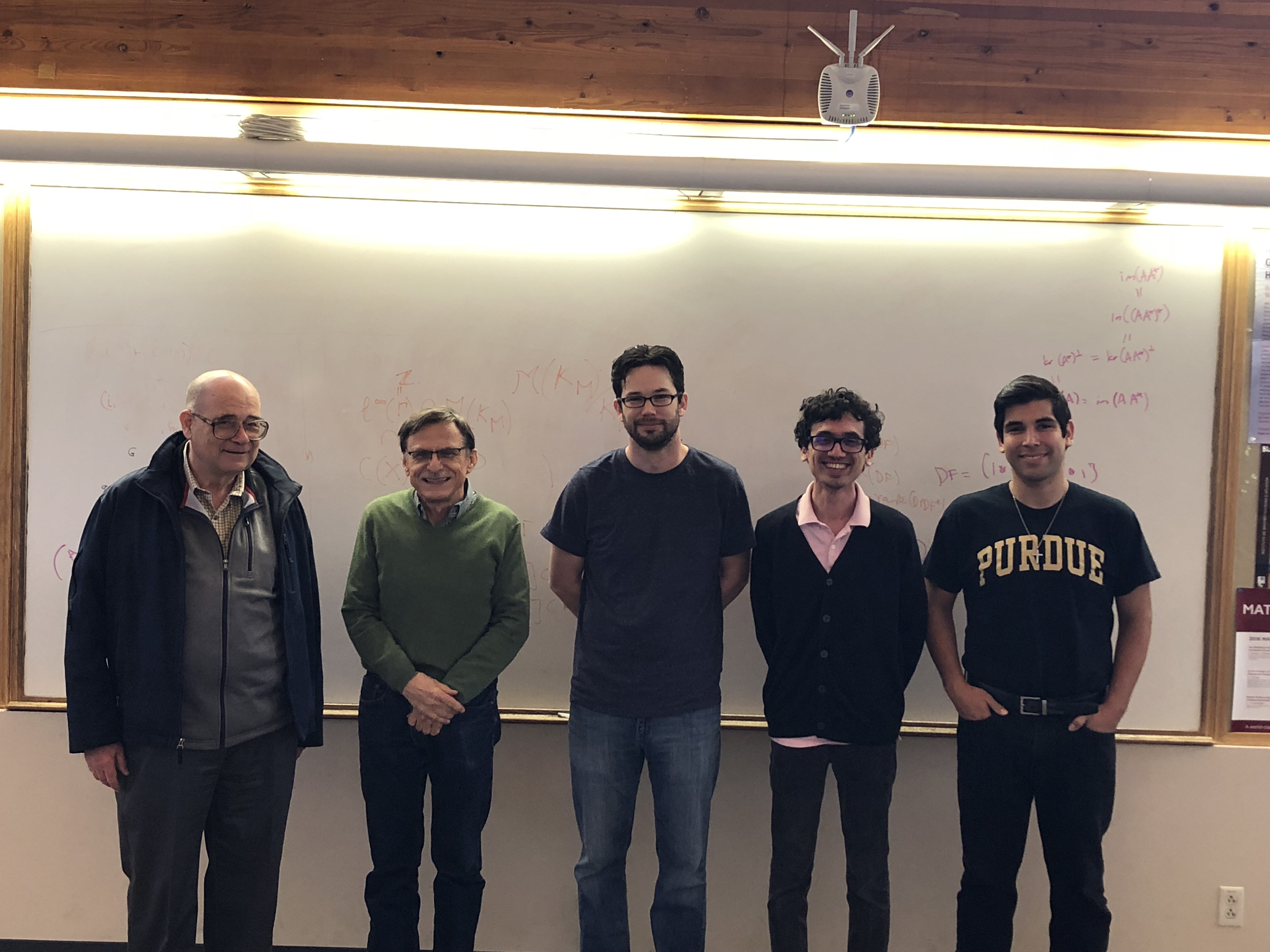 Five generations of mathematicians